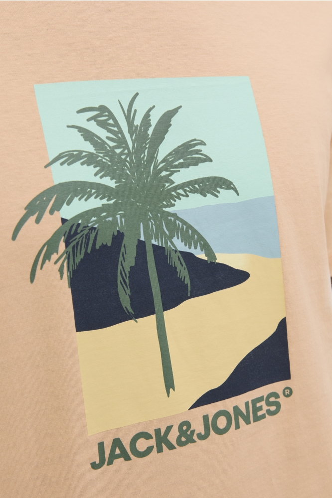 JJBARBADOS TEE SS CREW NECK 12269416 PEACH PARFAIT
